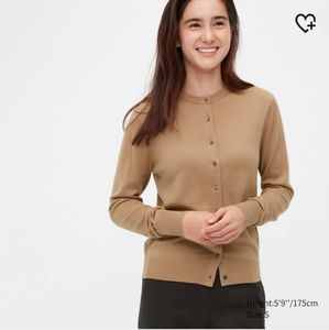 Uniqlo 100% Cashmere Oatmeal Cardigan